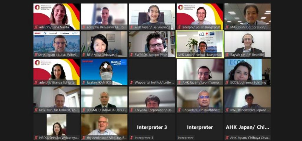 Screenshot from the online Meeting